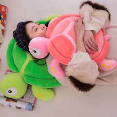 Colorful Plush Turtle Toy Pillow for Kids