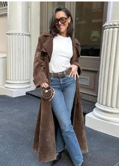 Chic Double-Breasted Trench