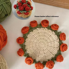 Rose Crochet Coaster DIY Kit