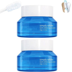 Magic Whitening Powder Booster Powder Teeth Whitener Youbuy Teeth Whitening Powder Instant Whitening and Stain Removal No Sensitivity - Enamel-Safe Toothpaste Whitening Powder(2pcs)