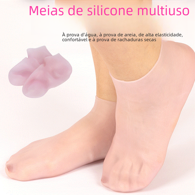 Moisturizing Silicone Socks for Cracked Heels Protection