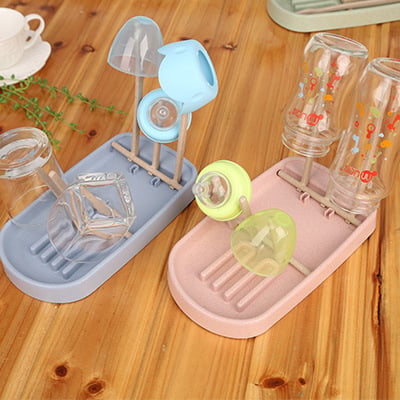 Baby Bottle Drying Rack and Water Cup Holder Storage