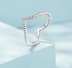 925 Silver Heart Ring